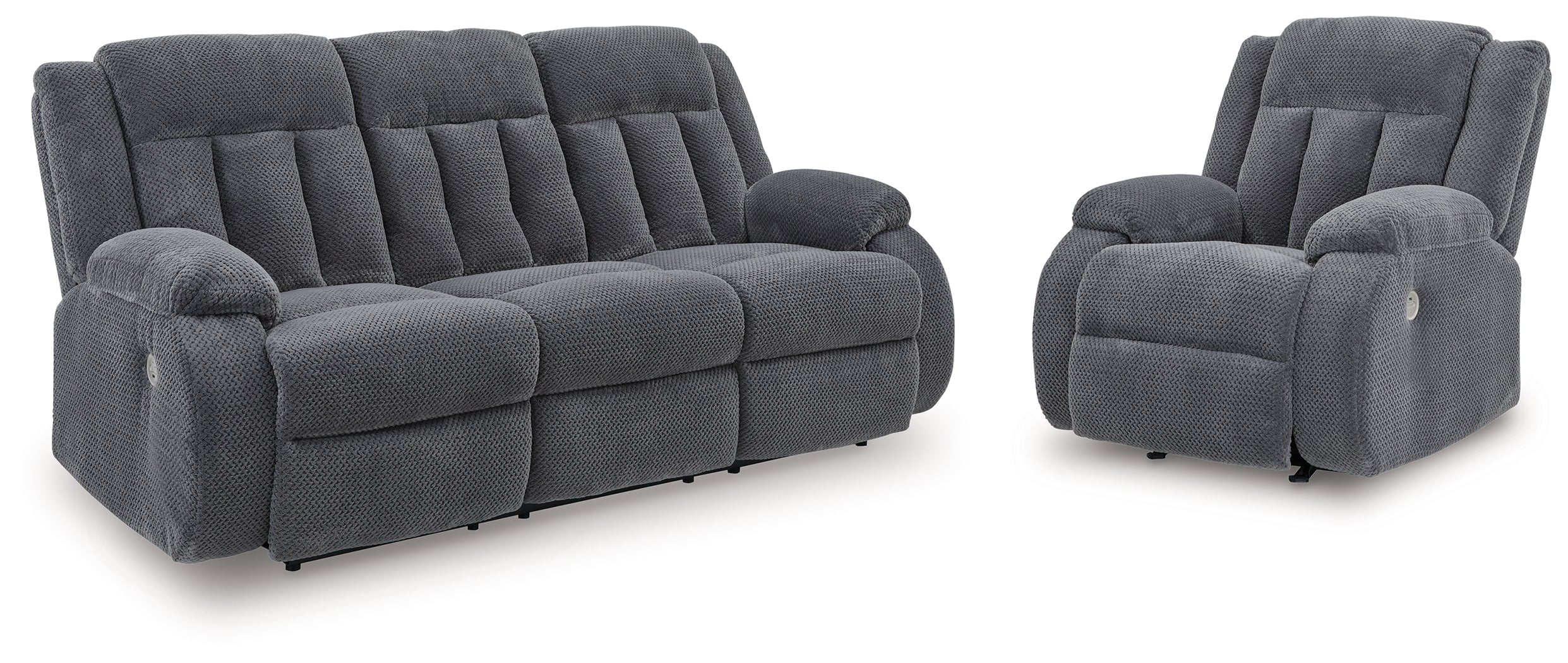 Homestyle Furniture - Ashley Furniture - Observation Power Reclining Sofa and Power Recliner - Power Reclining Sofa and Power Recliner - PC21405U1