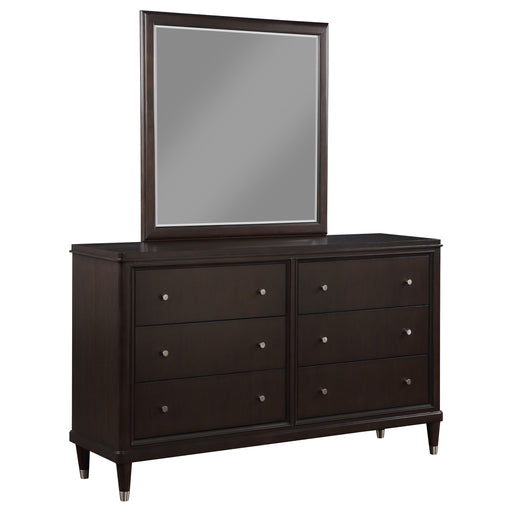 Homestyle Furniture - Coaster - Emberlyn 6-drawer Dresser with Mirror Brown - 223063M