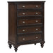 Homestyle Furniture - Coaster - Andover 5-drawer Chest of Drawers Dark Oak - 223635
