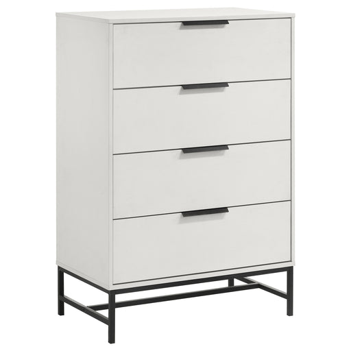 Homestyle Furniture - Coaster - Sonora 4-drawer Bedroom Chest White  - 224865