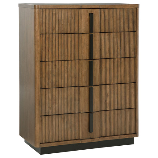 Homestyle Furniture - Coaster - Terrace 5-drawer Chest of Drawers Ash Brown - 224905