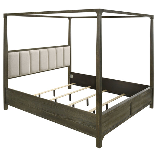 Homestyle Furniture - Coaster - Gran Park Eastern King Canopy Bed Dark Cocoa - 224931KE