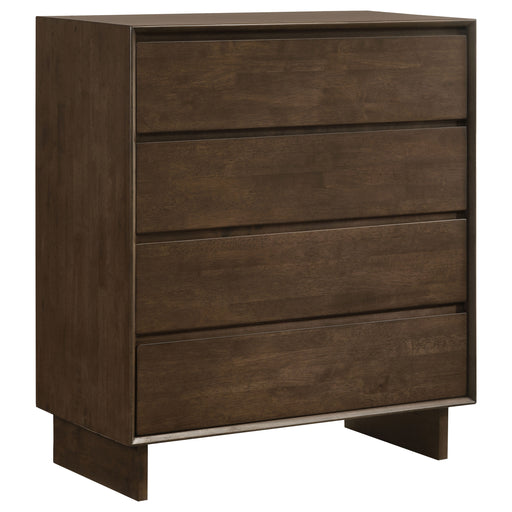 Homestyle Furniture - Coaster - Glenwood 4-drawer Chest of Drawers Warm Brown - 225015
