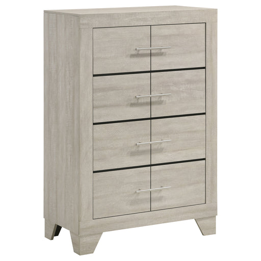 Homestyle Furniture - Coaster - Trenton 4-drawer Bedroom Chest of Drawers Rustic Cream - 225065