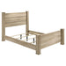 Homestyle Furniture - Coaster - Oakglen 55-inch Eastern King Panel Bed Weathered Oak - 225101KE