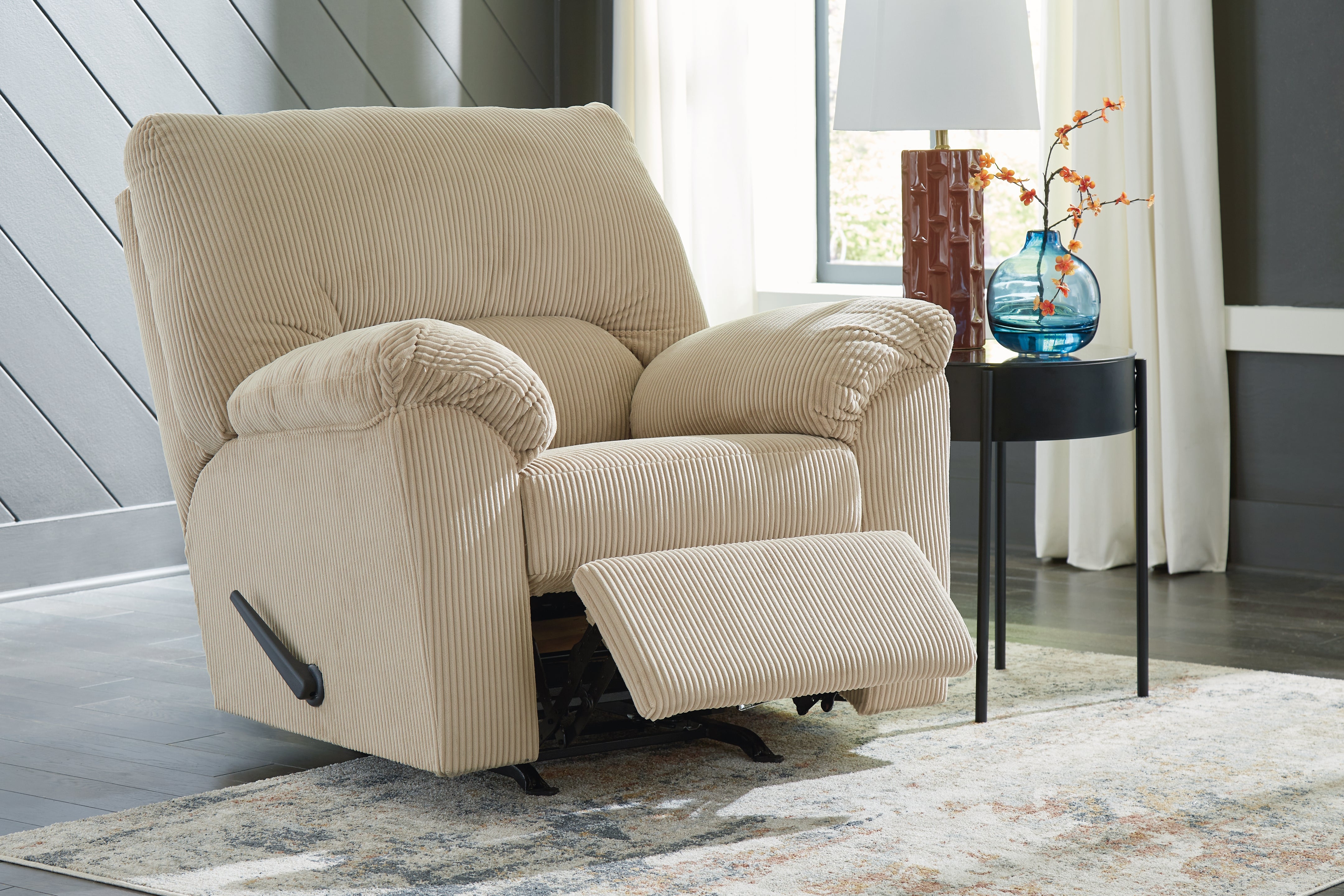 Homestyle Furniture - Ashley Furniture - SimpleJoy Recliner - Rocker Recliner / Sand - 2420325