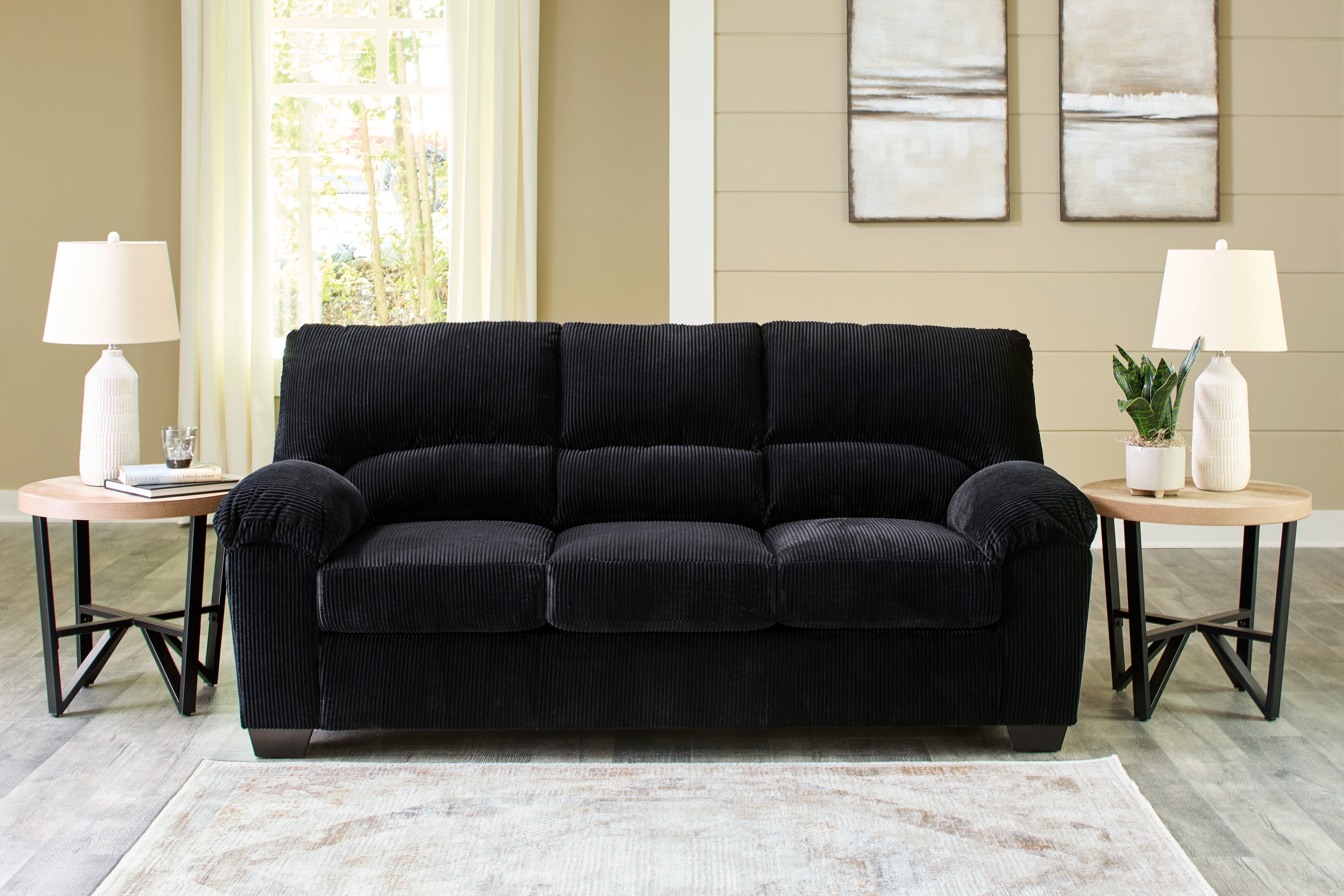 Homestyle Furniture - Ashley Furniture - SimpleJoy Sofa - Sofa / Onyx - 2420438