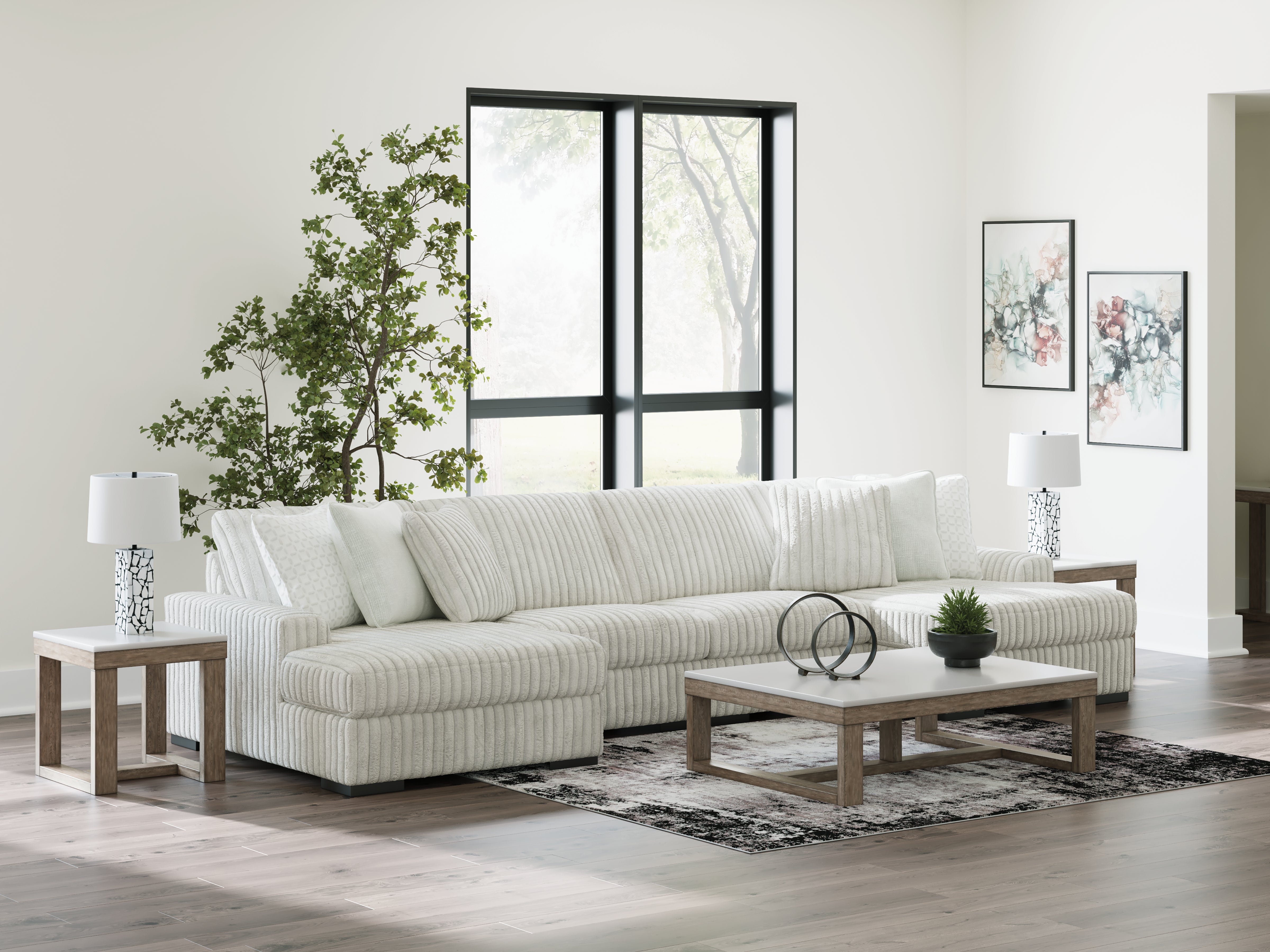 Homestyle Furniture - Ashley Furniture - Stupendous 4-Piece Sectional with Double Chaise - RAF 4-Piece Sectional with Double Chaise - 25903S5