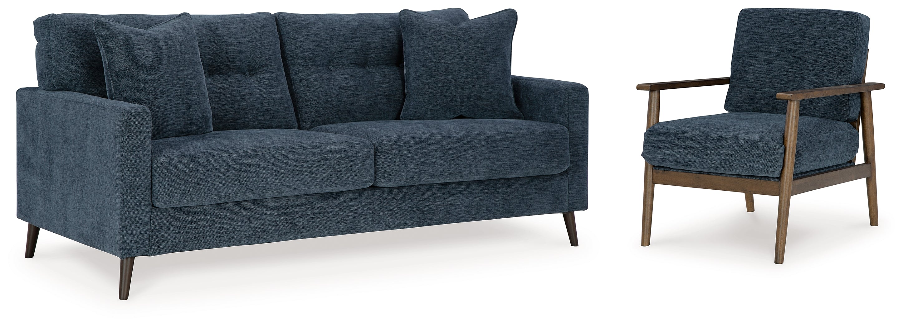 Homestyle Furniture - Ashley Furniture - Bixler Sofa and Chair - Sofa and Chair / Navy - 26106U3