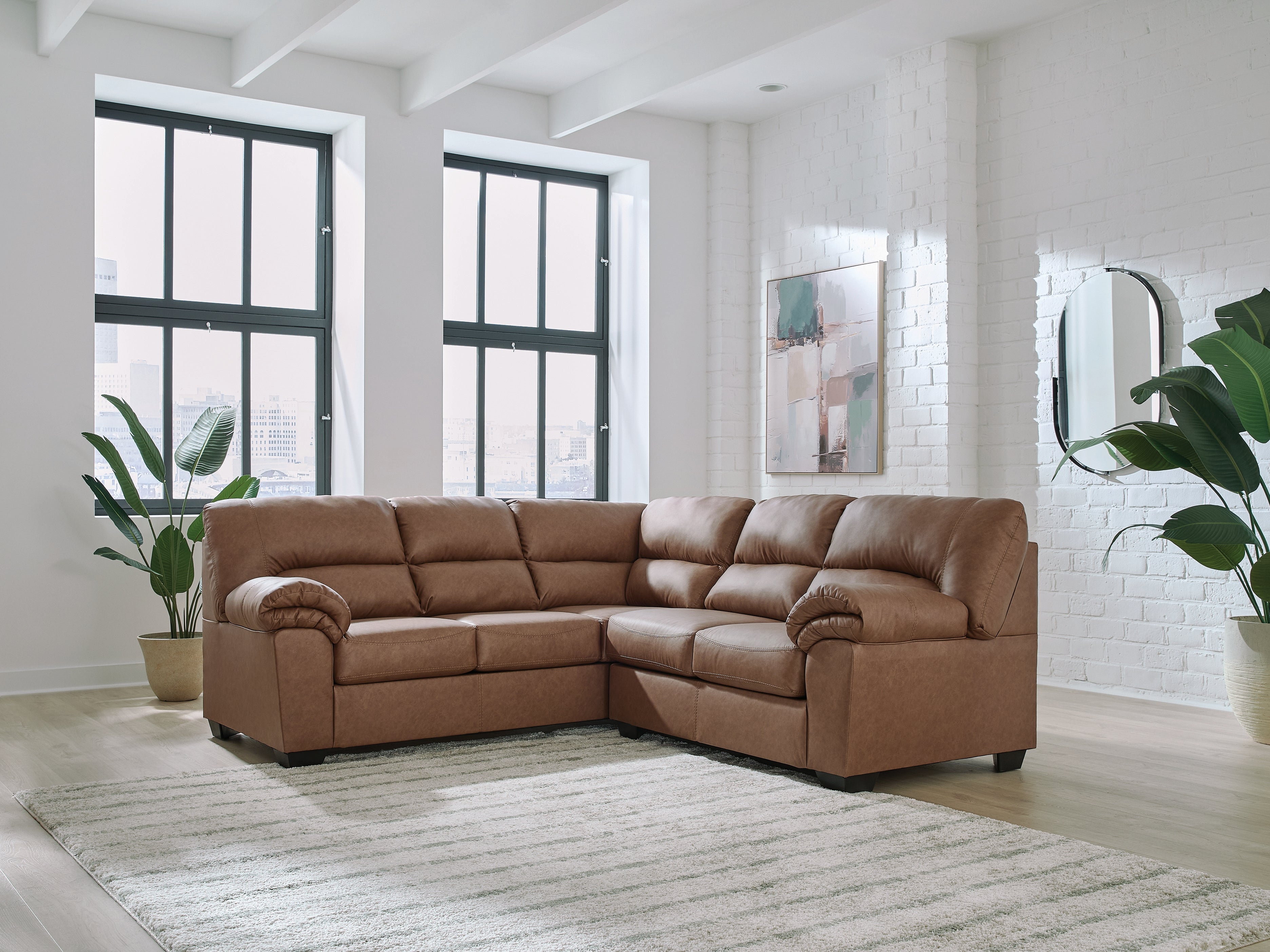 Homestyle Furniture - Ashley Furniture - WillowBend 2-Piece Sectional - LAF 2-Piece Sectional / Caramel - PC27704S2