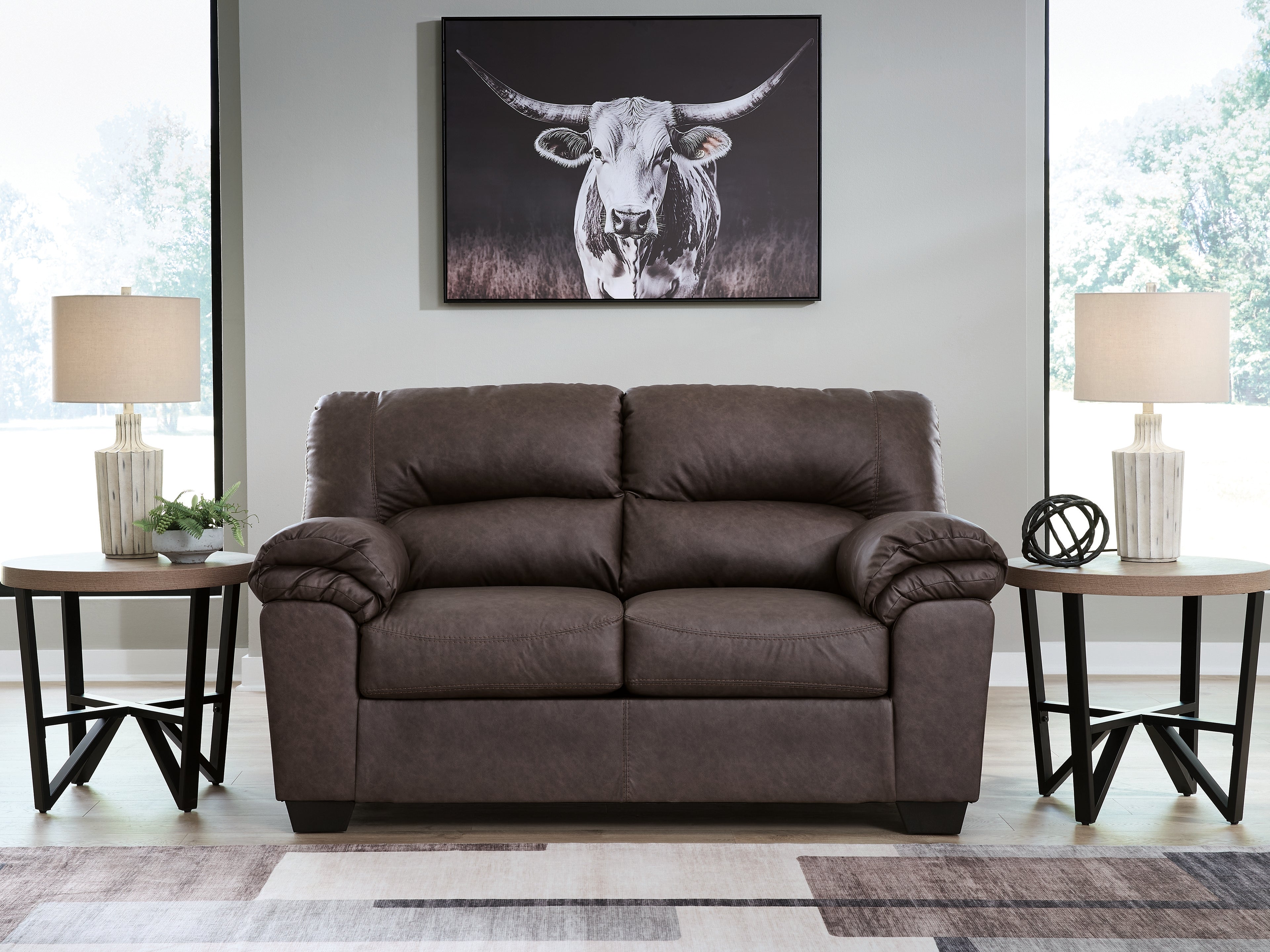 Homestyle Furniture - Ashley Furniture - WillowBend Loveseat - Loveseat / Umber - PC2770535
