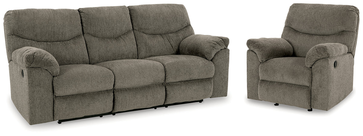 Homestyle Furniture - Ashley Furniture - Alphons Reclining Sofa and Recliner - Reclining Sofa and Recliner - 28201U3