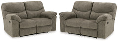 Homestyle Furniture - Ashley Furniture - Alphons Set of 2 Reclining Loveseats - Set of 2 Reclining Loveseats - 28201U4