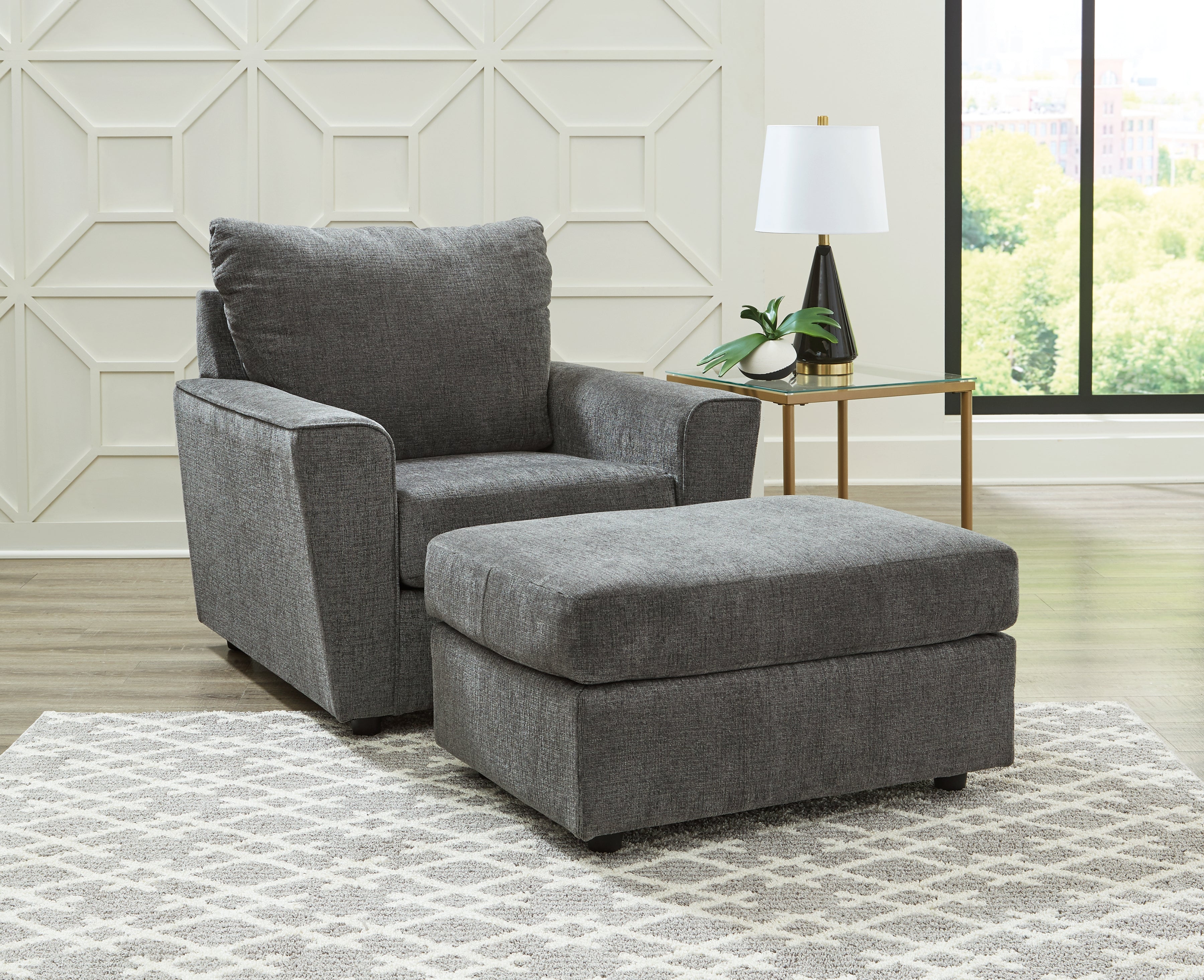 Homestyle Furniture - Ashley Furniture - Stairatt Chair and Ottoman - Chair and Ottoman - 28502U2