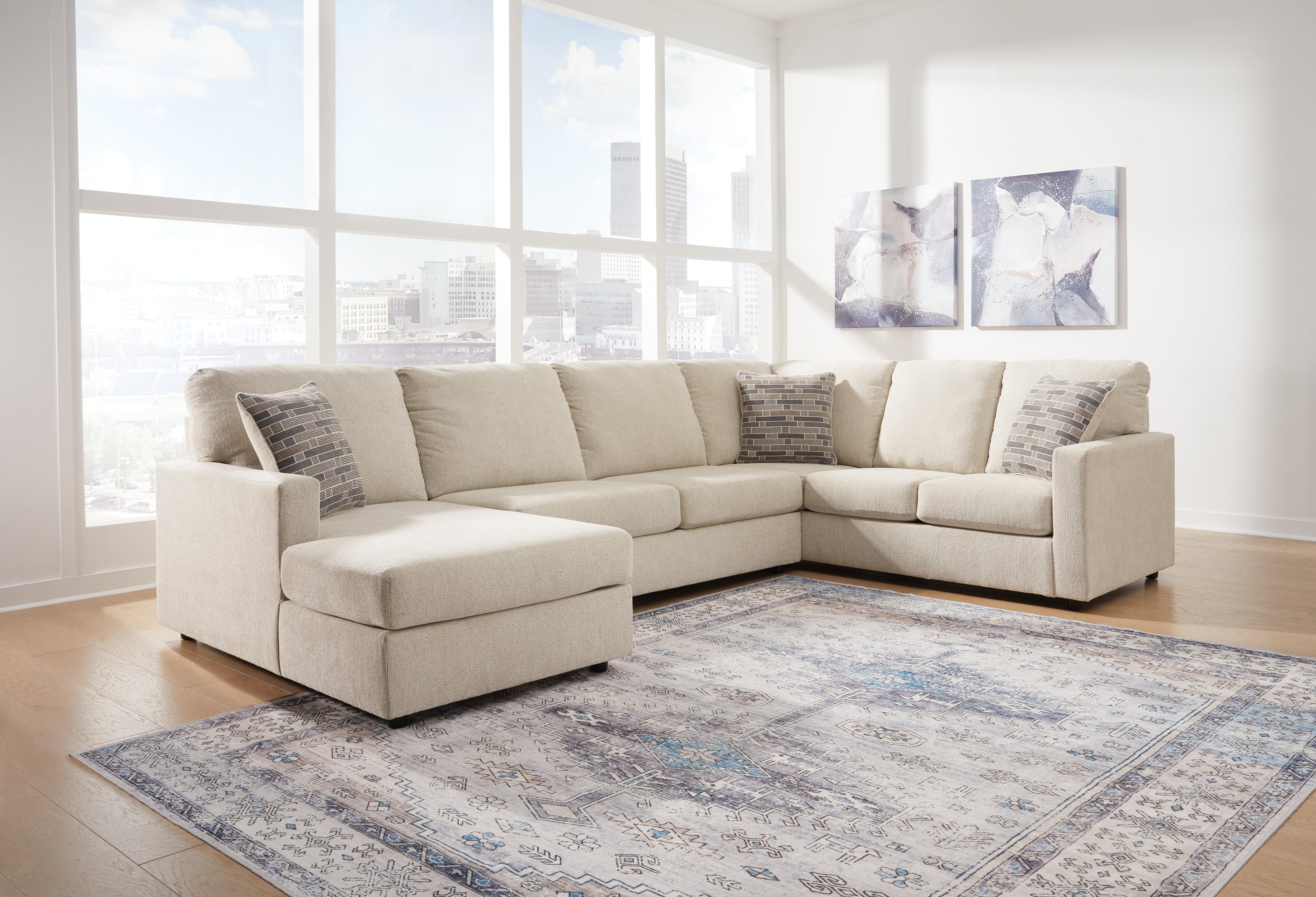 Homestyle Furniture - Ashley Furniture - Edenfield 3-Piece Sectional with Chaise - RAF 3-Piece Sectional with Chaise - 29004S1