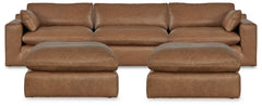 Homestyle Furniture - Ashley Furniture - Emilia 3-Piece Sectional and 2 Ottomans - 3-Piece Sectional and 2 Ottomans - 30901U2