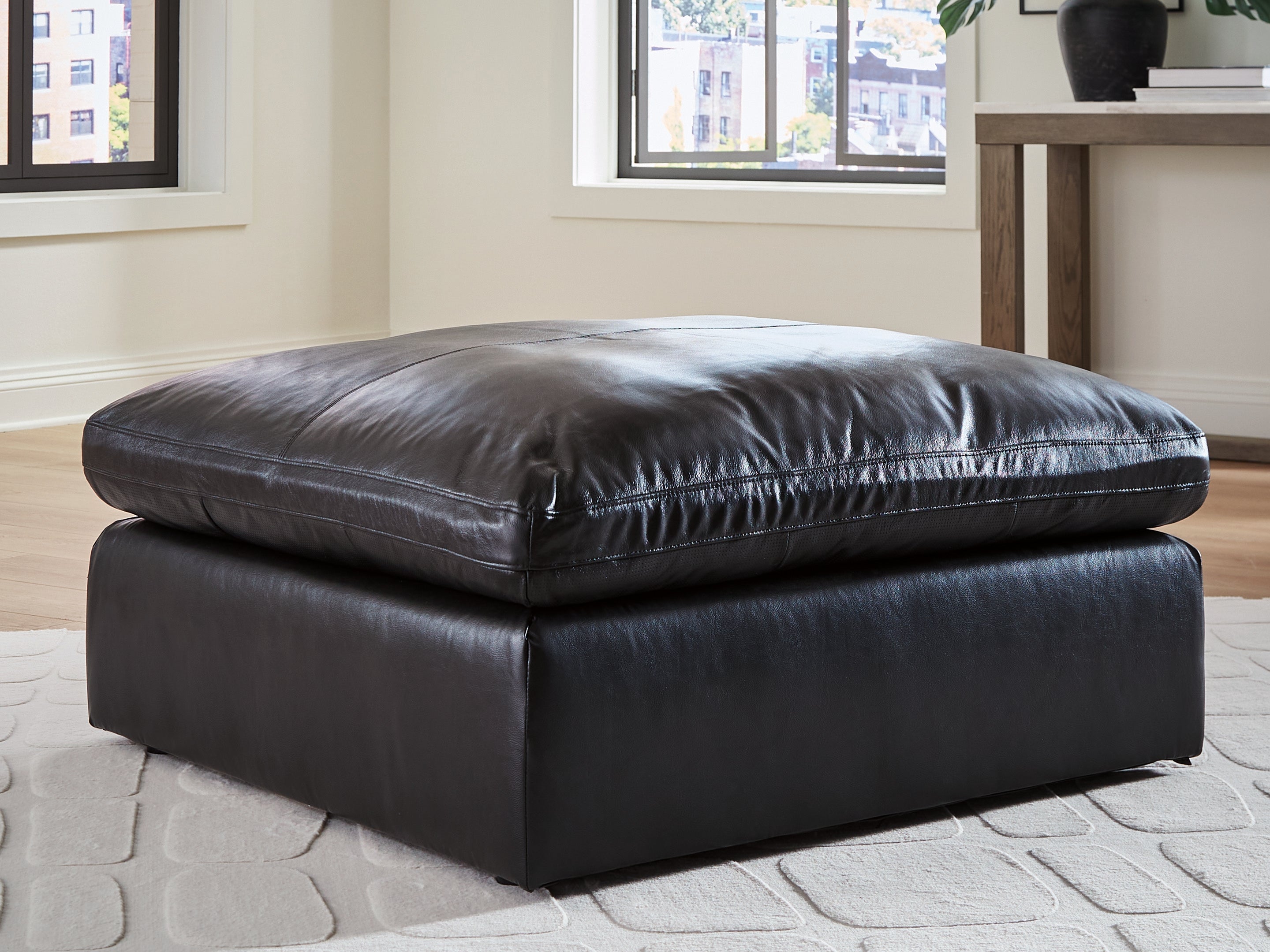 Homestyle Furniture - Ashley Furniture - Emilia Oversized Accent Ottoman - Oversized Accent Ottoman / Black - 3090208