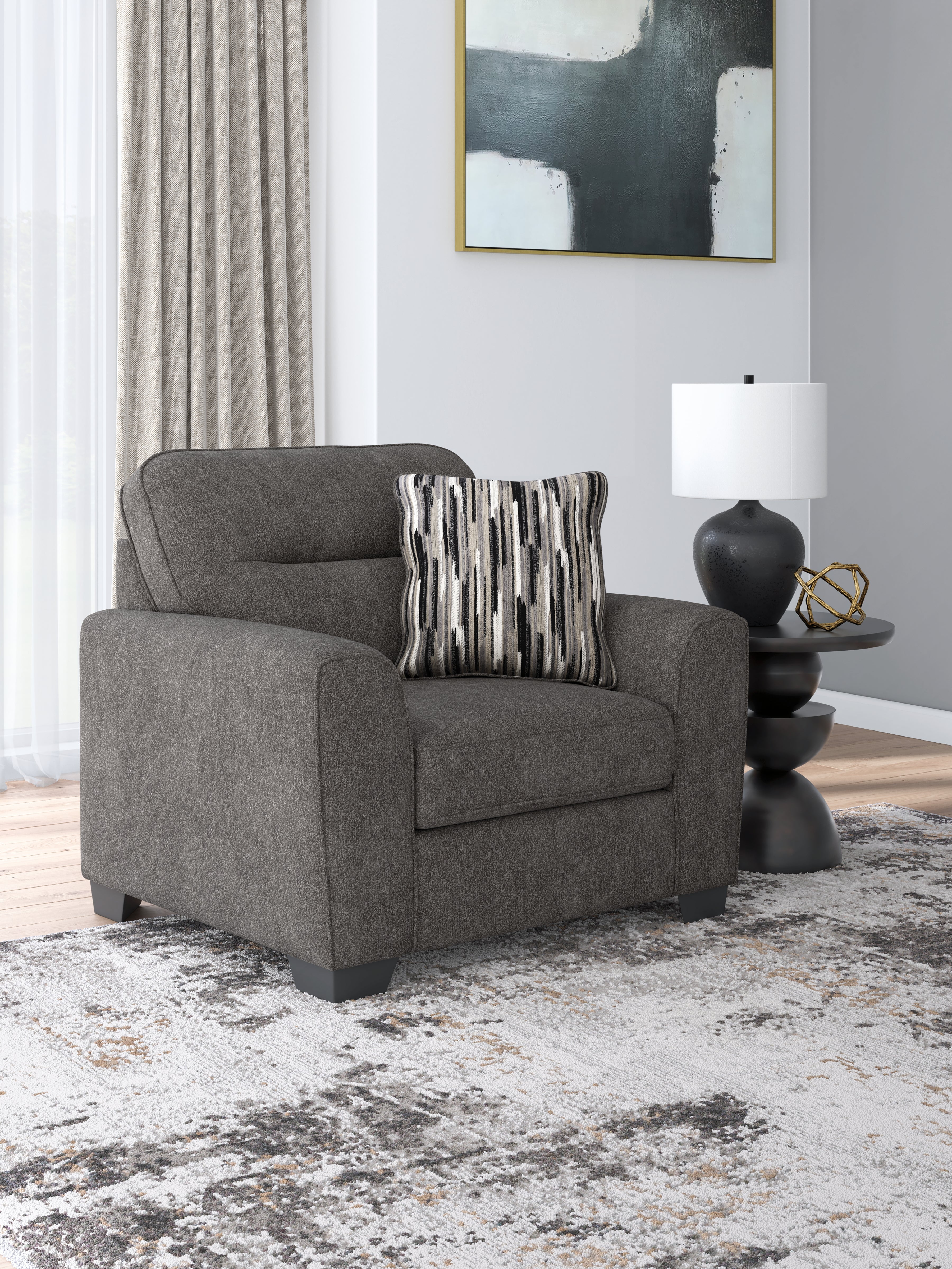 Homestyle Furniture - Ashley Furniture - Olten Oversized Chair - Chair and a Half / Graphite - 3130523