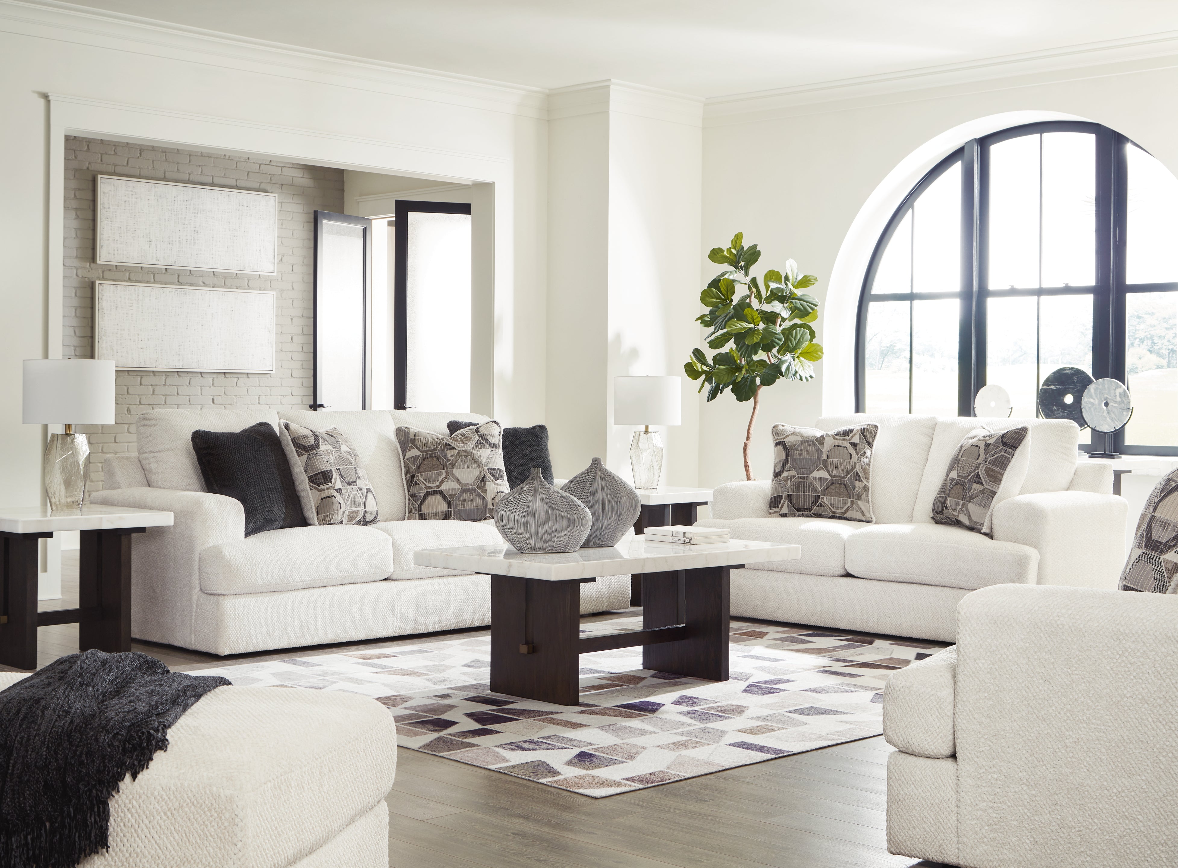 Homestyle Furniture - Ashley Furniture - Karinne Sofa, Loveseat, Oversized Chair and Ottoman - Sofa, Loveseat, Oversized Chair and Ottoman - 31403U4