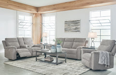 Homestyle Furniture - Ashley Furniture - Barnsana Power Reclining Sofa, Loveseat and Recliner - Power Reclining Sofa, Loveseat and Recliner - 33201U2