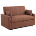 Homestyle Furniture - Coaster - Portland Boucle Upholstered Sleeper Sofa Bed Copper - 350145
