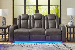 Homestyle Furniture - Ashley Furniture - Fyne-Dyme Power Reclining Sofa - PWR REC Sofa with ADJ Headrest - 3660215