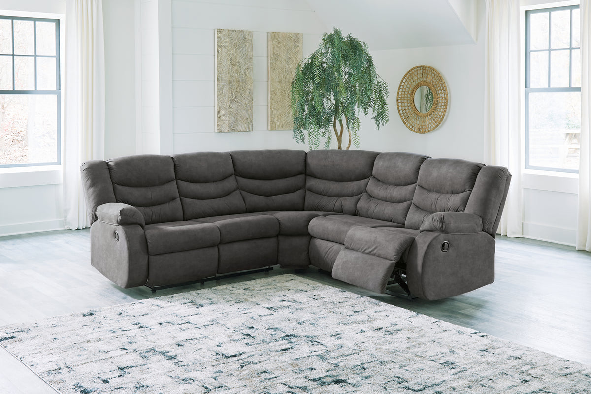 Homestyle Furniture - Ashley Furniture - Partymate 2-Piece Reclining Sectional - 2-Piece Reclining Sectional - 36903S2