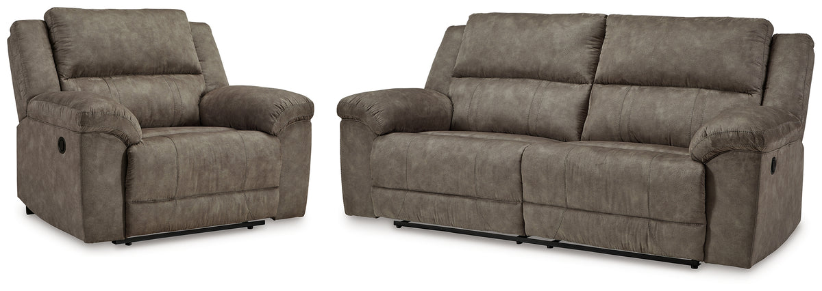 Homestyle Furniture - Ashley Furniture - Laresview Reclining Sofa and Oversized Recliner - Reclining Sofa and Oversized Recliner - 37203U3
