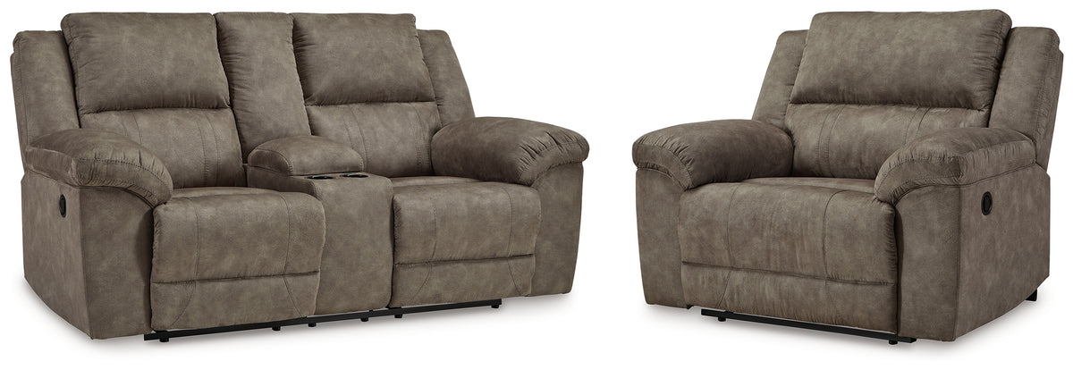 Homestyle Furniture - Ashley Furniture - Laresview Reclining Loveseat and Oversized Recliner - Reclining Loveseat and Oversized Recliner - 37203U2