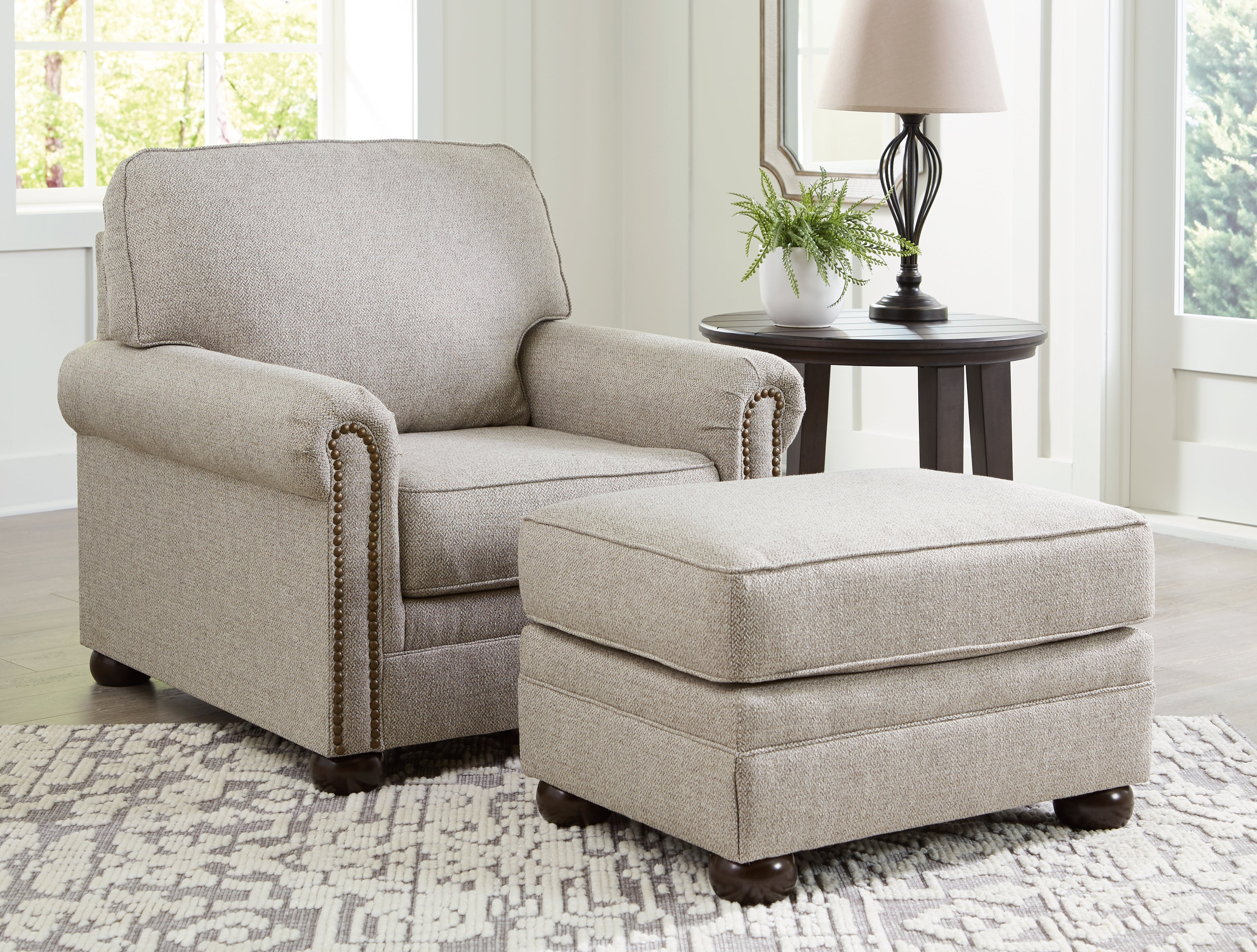 Homestyle Furniture - Ashley Furniture - Gaelon Chair and Ottoman - Chair and Ottoman - 37307U2
