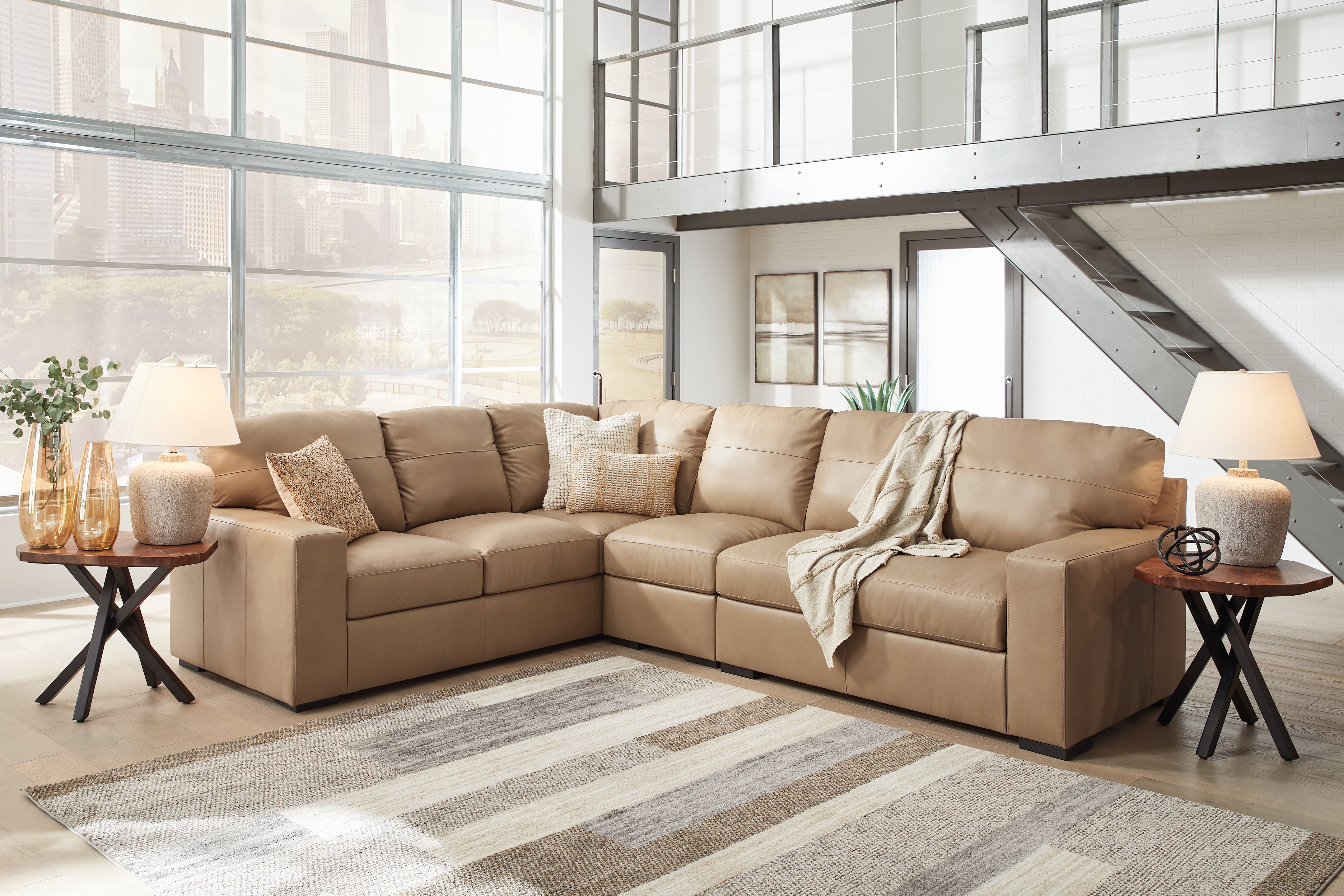 Homestyle Furniture - Ashley Furniture - Bandon 3-Piece Sectional - LAF 3-Piece Sectional / Toffee - 38006S3