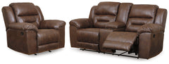 Homestyle Furniture - Ashley Furniture - Stoneland Reclining Loveseat and Recliner - Reclining Loveseat and Recliner - 39904U5