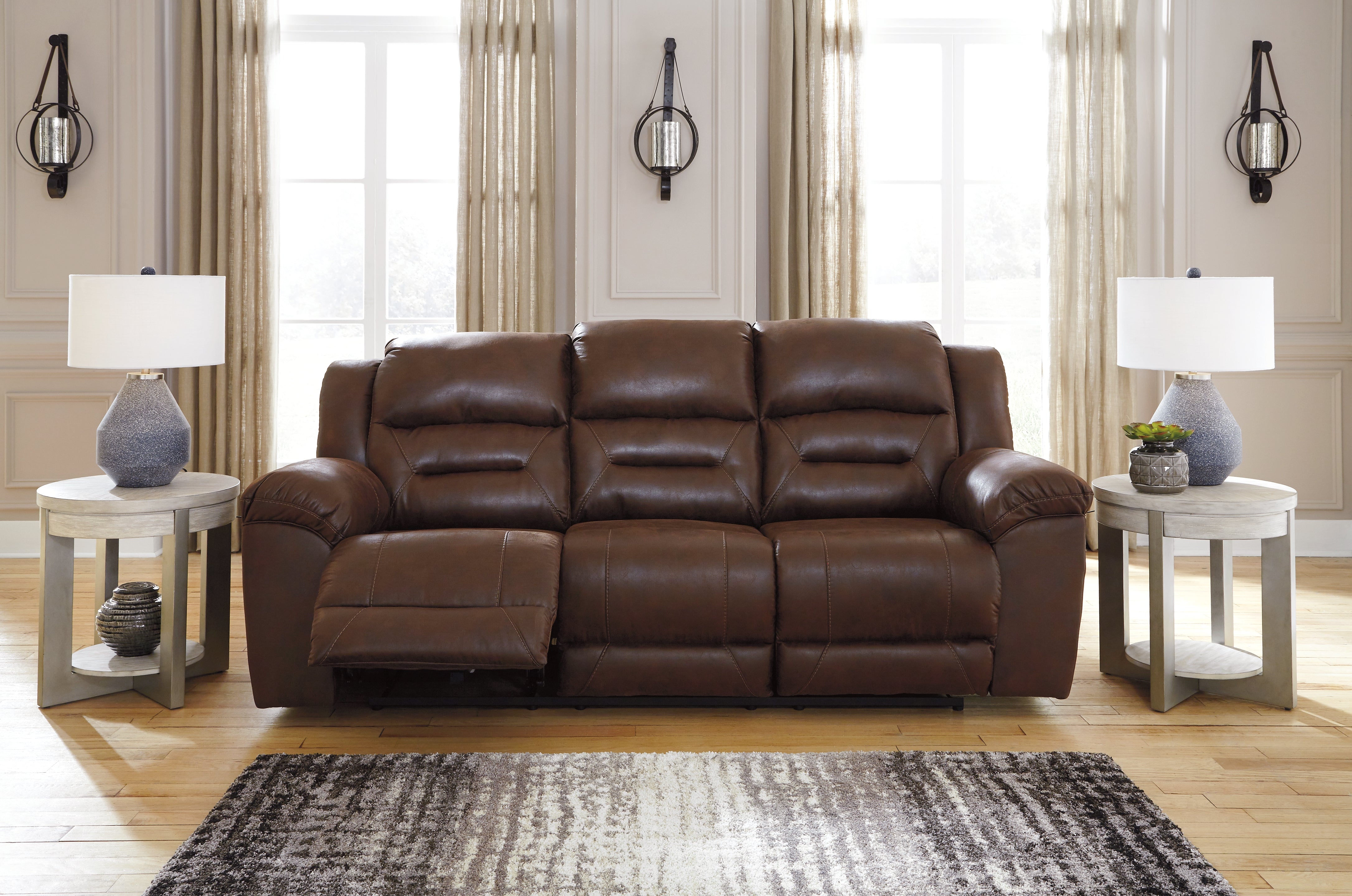 Homestyle Furniture - Ashley Furniture - Stoneland Reclining Sofa - Reclining Sofa - 3990488