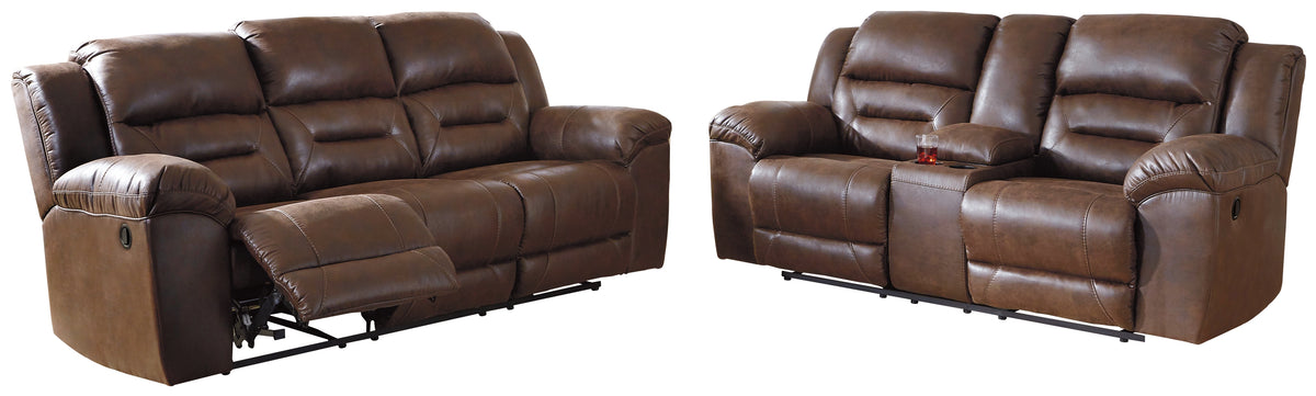Homestyle Furniture - Ashley Furniture - Stoneland Reclining Sofa and Loveseat - Reclining Sofa and Loveseat - 39904U1