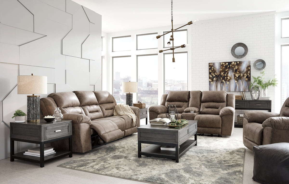 Homestyle Furniture - Ashley Furniture - Stoneland Reclining Sofa, Loveseat and Recliner - Reclining Sofa, Loveseat and Recliner - 39905U6