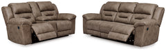 Homestyle Furniture - Ashley Furniture - Stoneland Reclining Sofa and Power Reclining Loveseat - Reclining Sofa and Power Reclining Loveseat - 39905U4