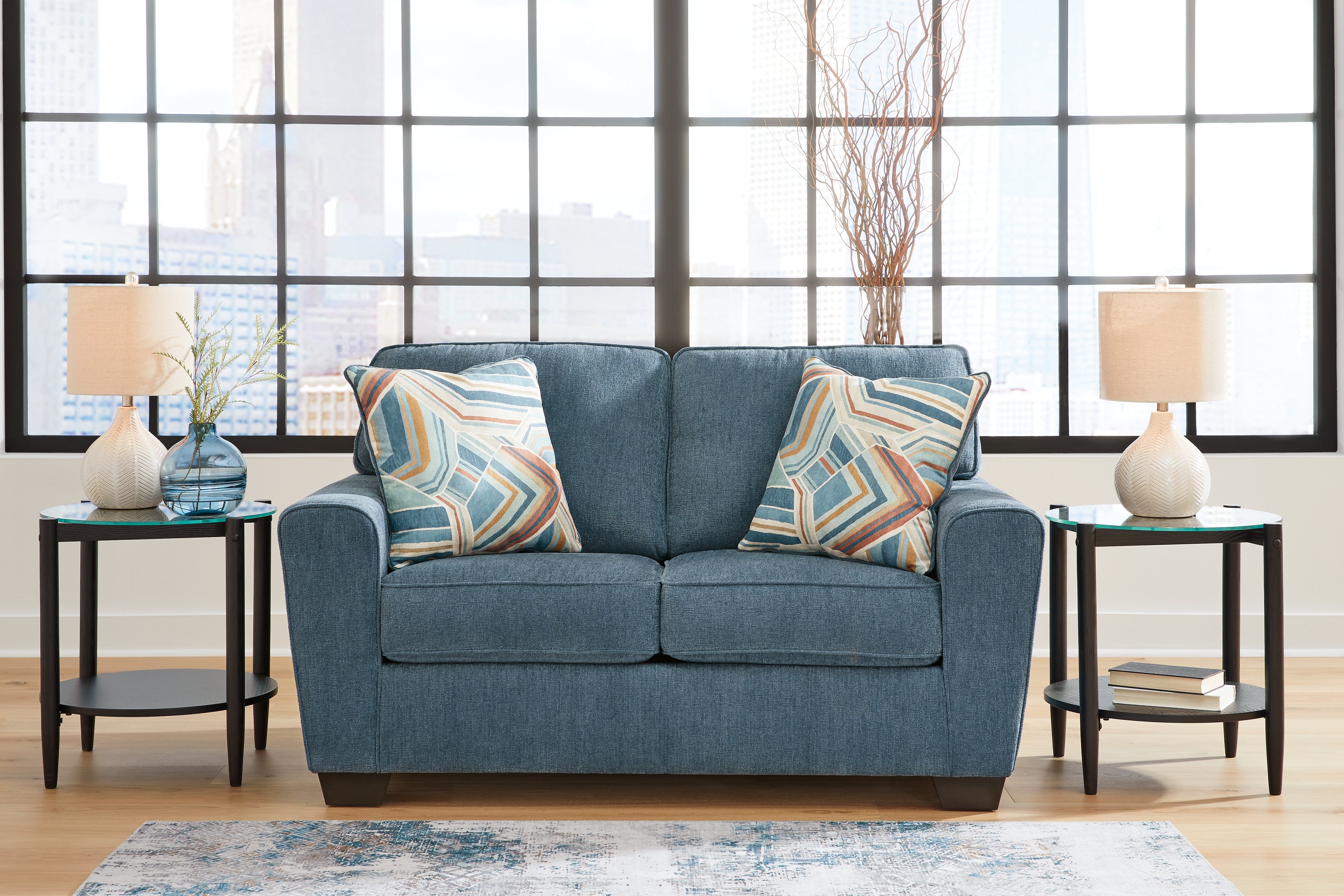 Homestyle Furniture - Ashley Furniture - Cashton Loveseat - Loveseat / Blue - 4060535