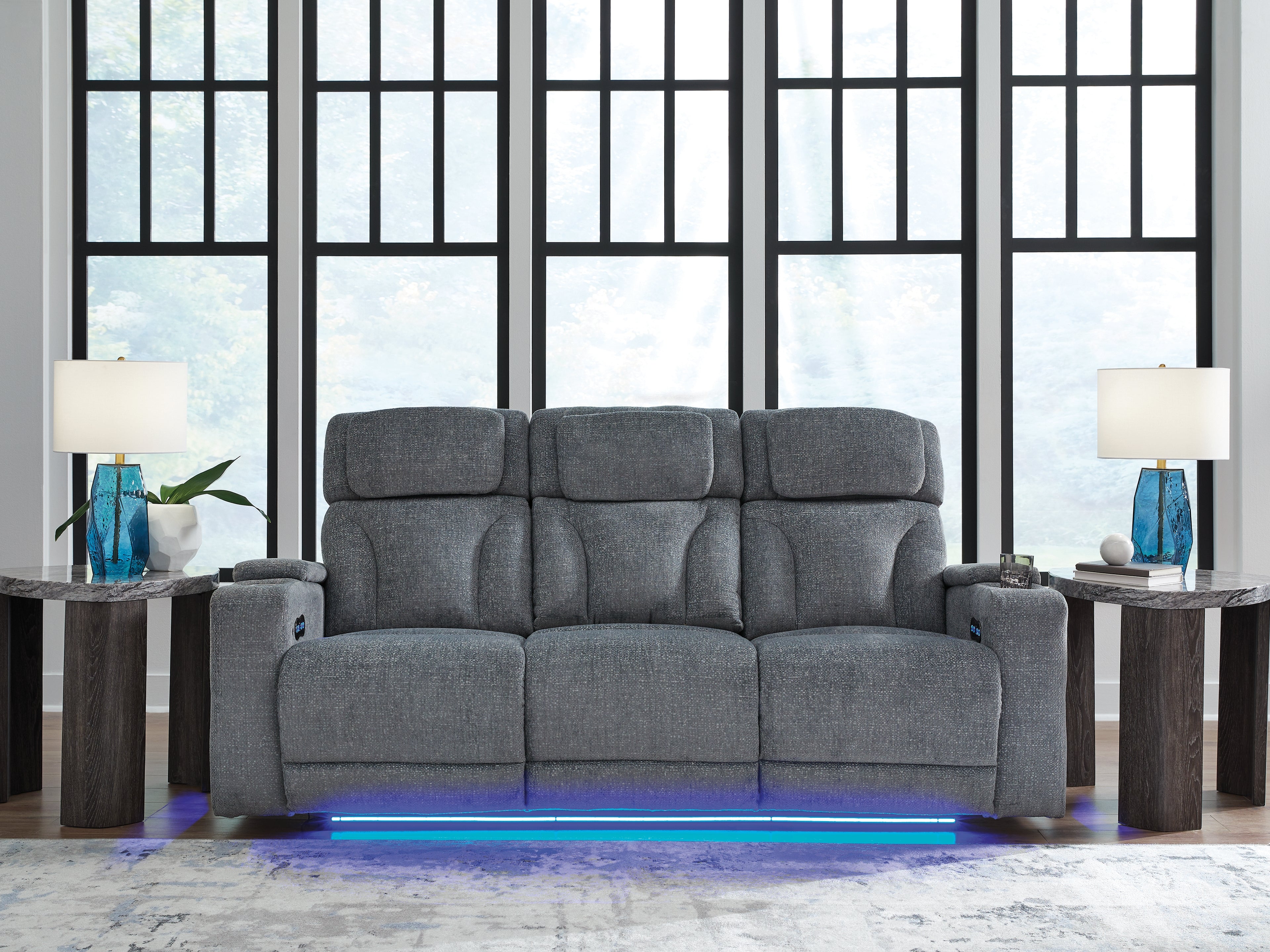 Homestyle Furniture - Ashley Furniture - Studio Cave Power Reclining Sofa - PWR REC Sofa with ADJ Headrest - PC4980215