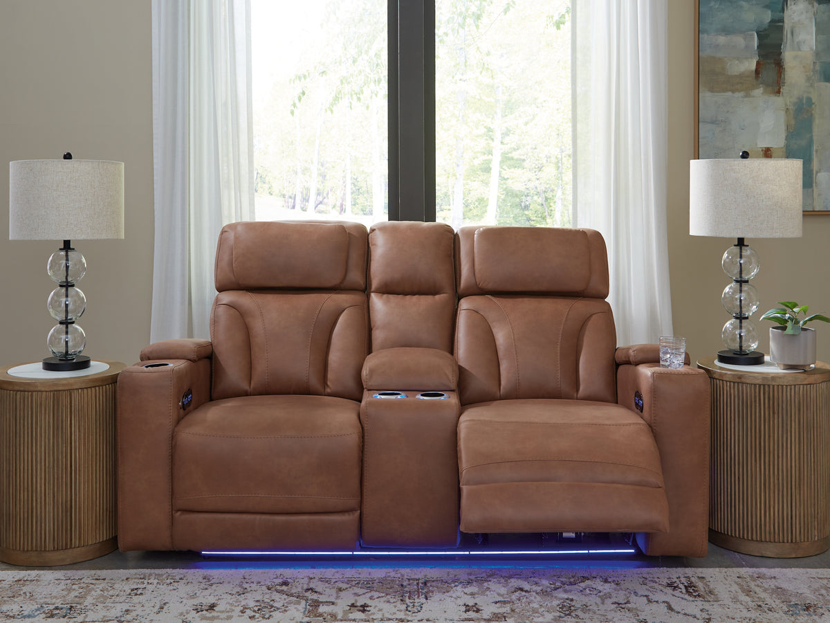 Homestyle Furniture - Ashley Furniture - Clean-Slate Power Reclining Loveseat with Console - PWR REC Loveseat/CON/ADJ HDRST - PC5010118