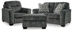 Homestyle Furniture - Ashley Furniture - Lonoke Loveseat, Oversized Chair and Ottoman - Loveseat, Oversized Chair and Ottoman - 50504U10