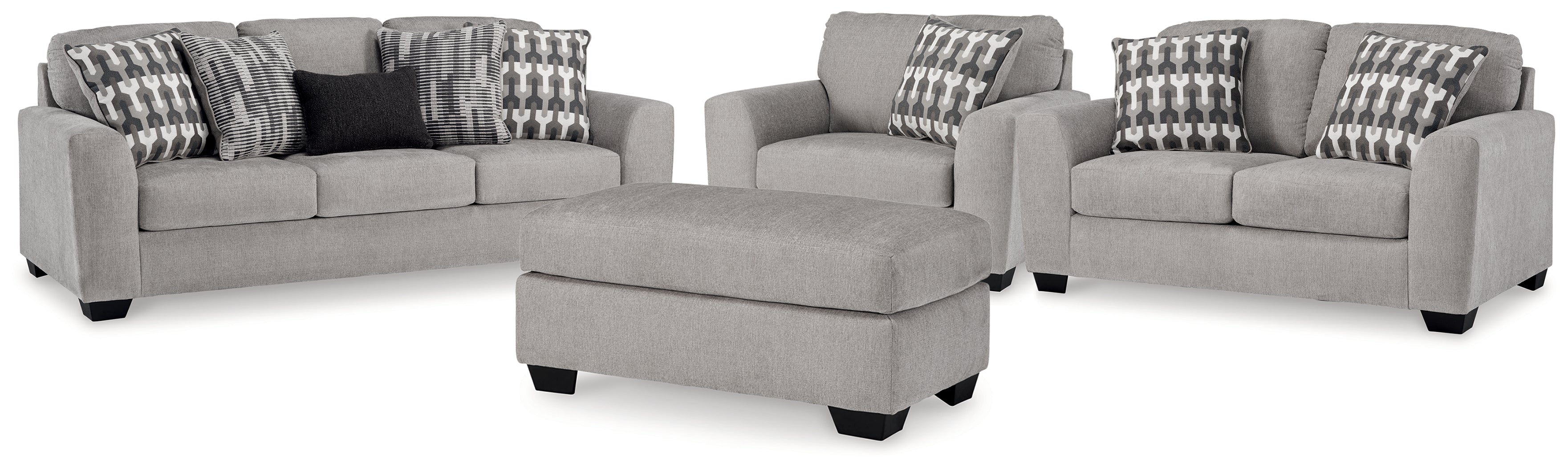 Homestyle Furniture - Ashley Furniture - Avenal Park Sofa, Loveseat, Oversized Chair and Ottoman - Sofa, Loveseat, Oversized Chair and Ottoman - 50805U3