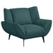 Homestyle Furniture - Coaster - Acton Upholstered Flared Arm Accent Chair Teal Blue - 511163