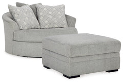 Homestyle Furniture - Ashley Furniture - Casselbury Oversized Swivel Chair and Ottoman - Oversized Swivel Chair and Ottoman - 52906U1