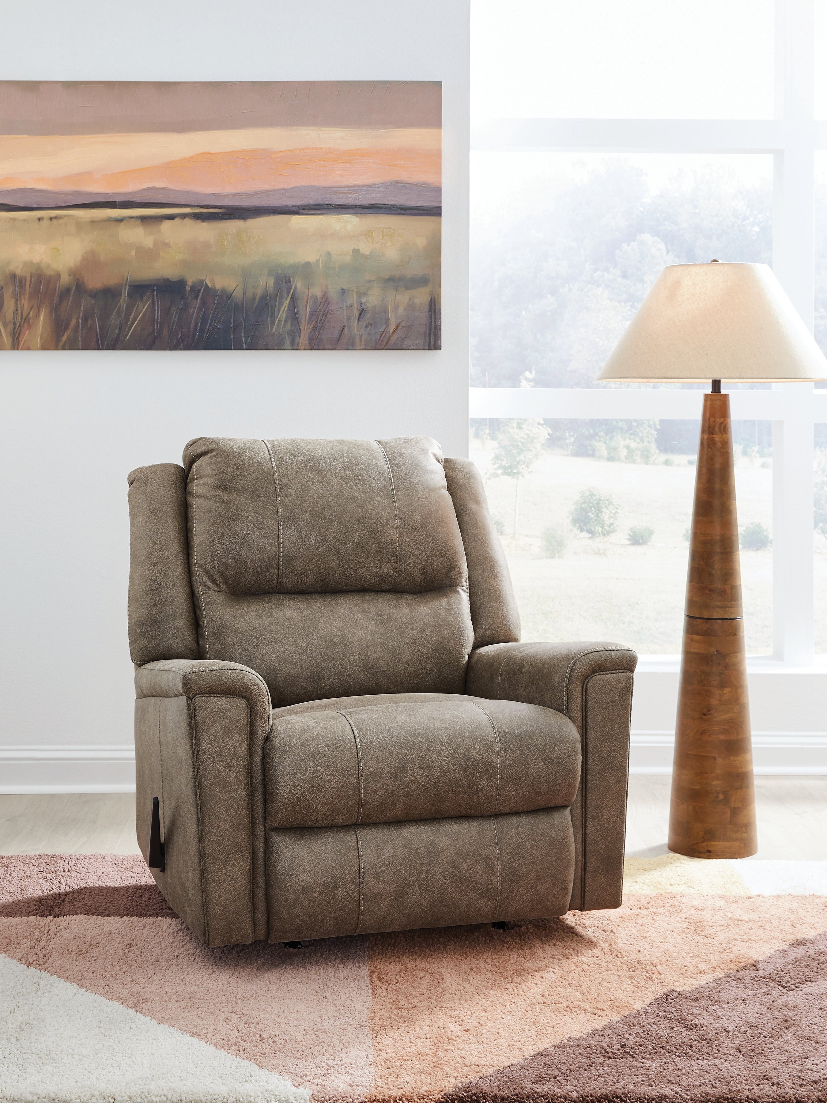Homestyle Furniture - Ashley Furniture - Lixtowel Recliner - Rocker Recliner / Fog - PC5300525