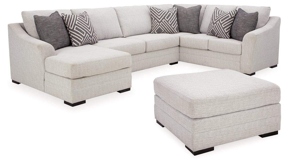 Homestyle Furniture - Ashley Furniture - Koralynn 3-Piece Sectional and Oversized Accent Ottoman - 3-Piece Sectional and Oversized Accent Ottoman - 54102U1