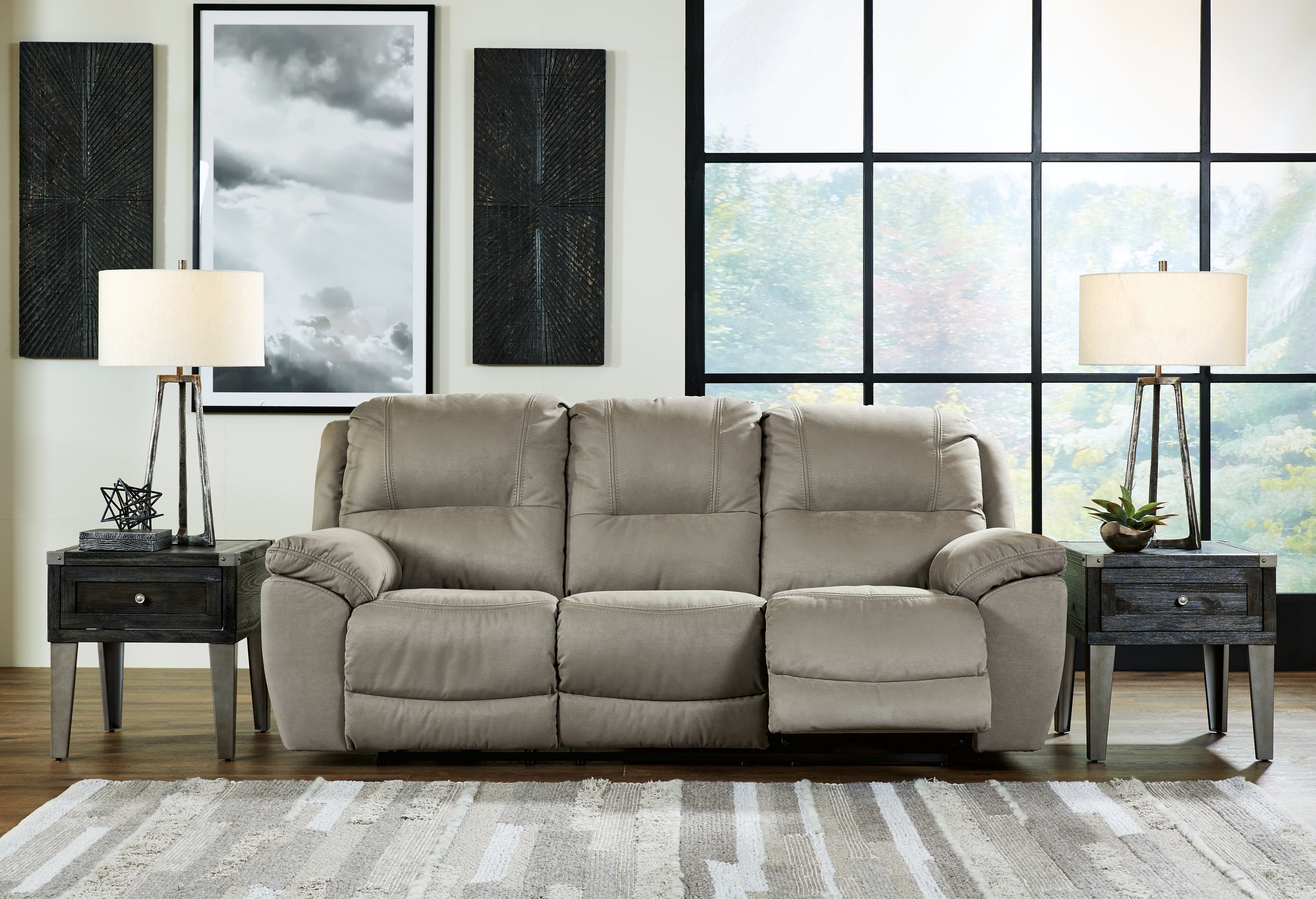 Homestyle Furniture - Ashley Furniture - Next-Gen Gaucho Reclining Sofa - Reclining Sofa / Putty - 5420388