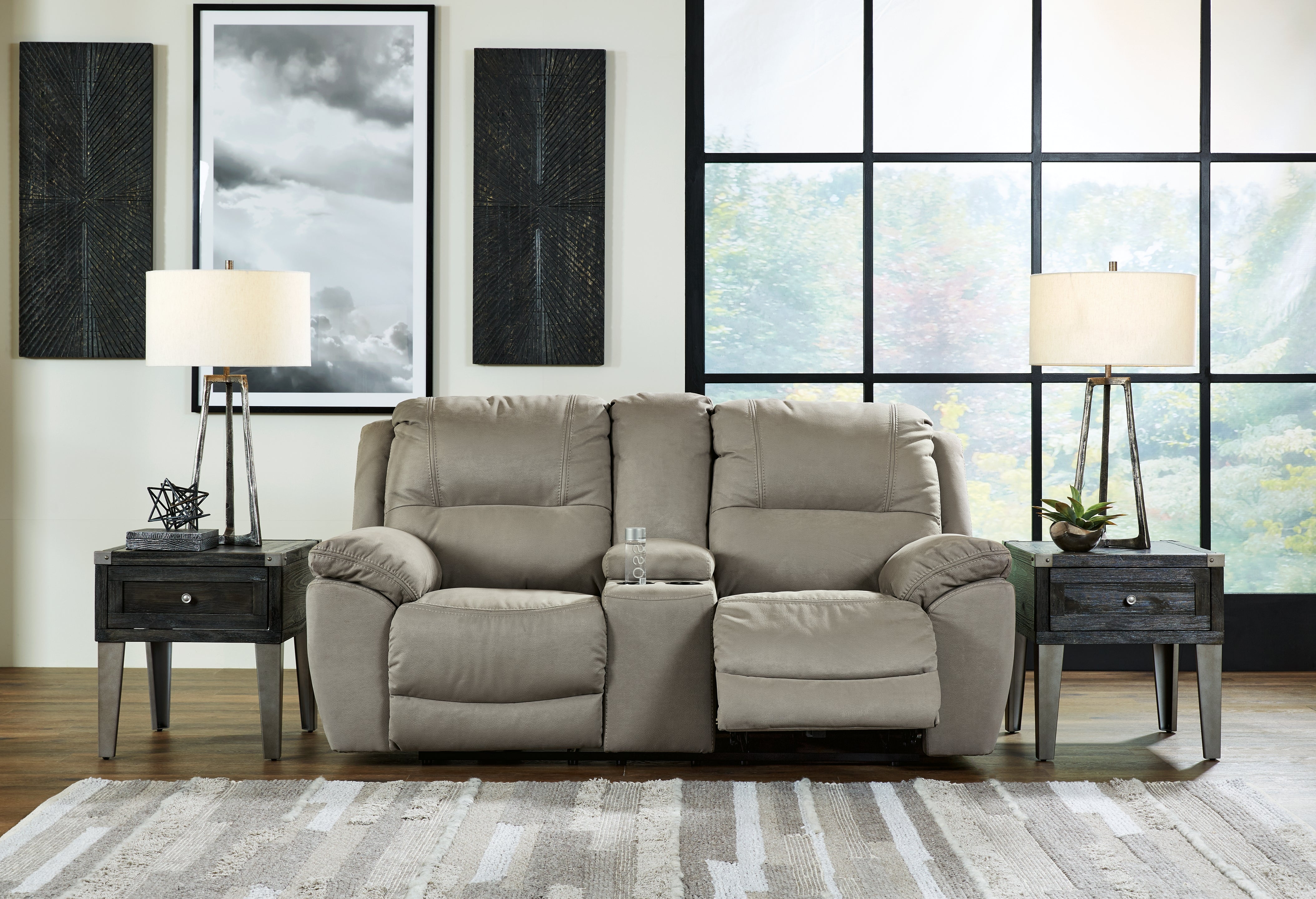 Homestyle Furniture - Ashley Furniture - Next-Gen Gaucho Power Reclining Loveseat with Console - DBL REC PWR Loveseat w/Console - 5420396