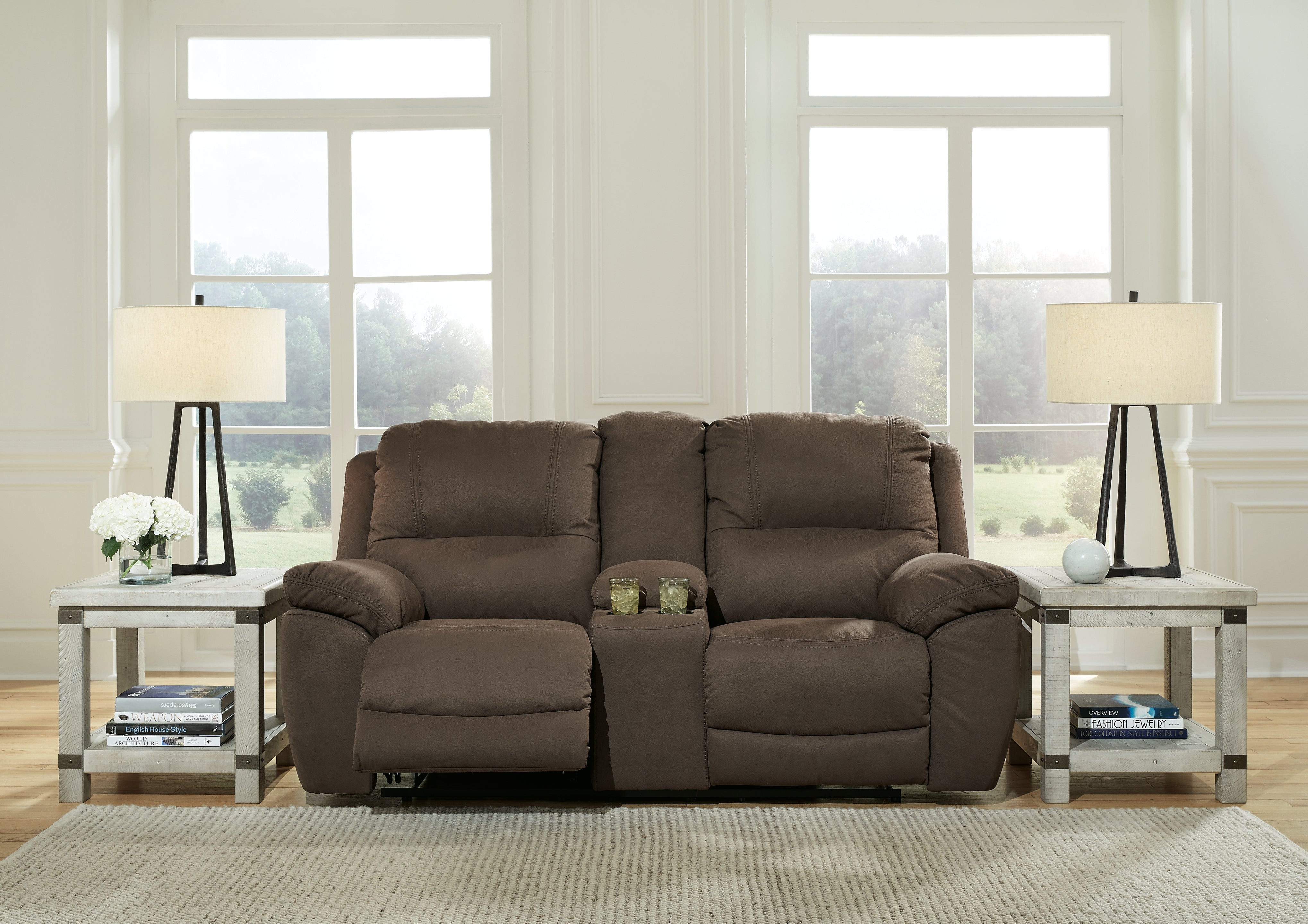 Homestyle Furniture - Ashley Furniture - Next-Gen Gaucho Reclining Loveseat with Console - DBL Rec Loveseat w/Console - 5420494