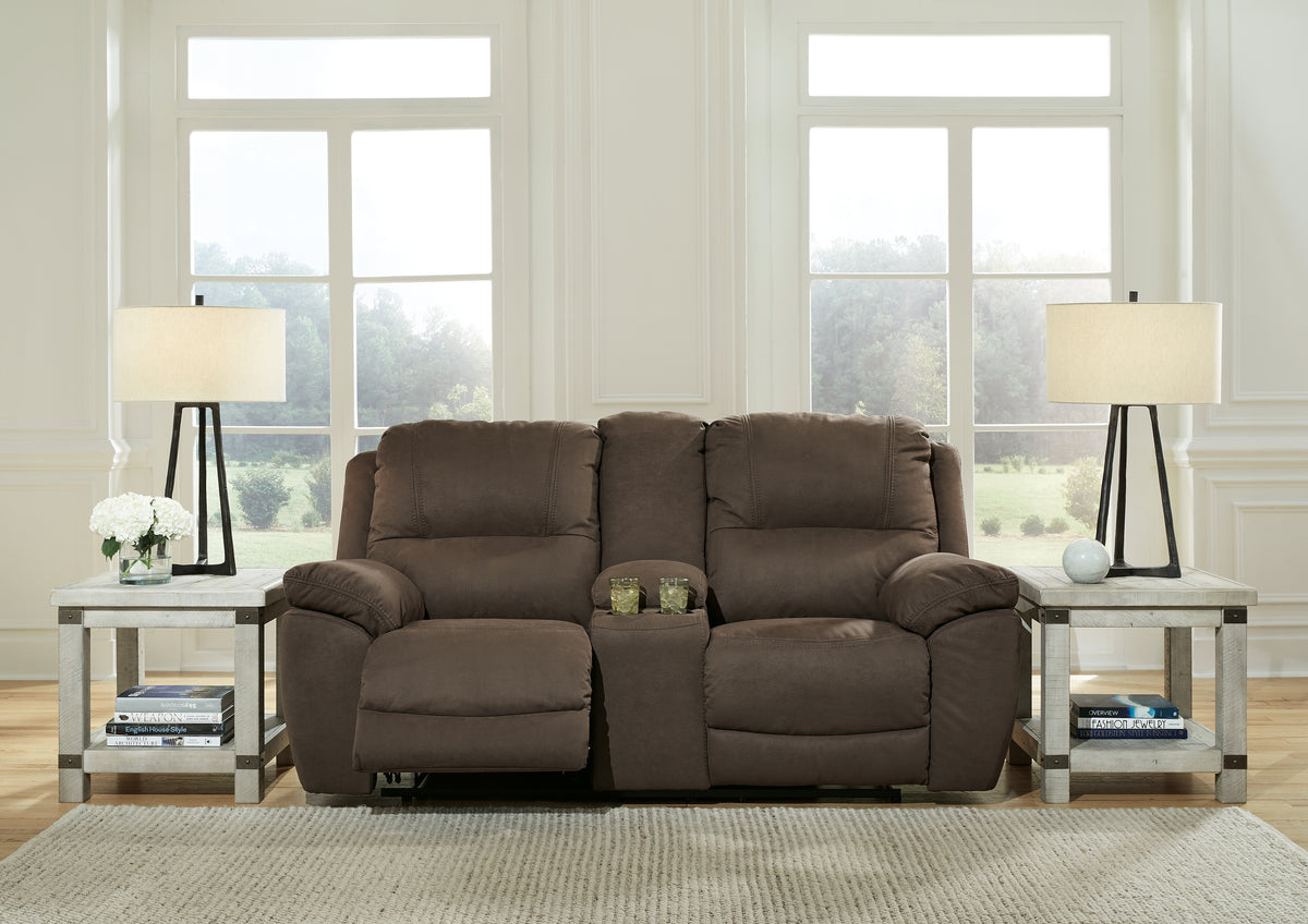 Homestyle Furniture - Ashley Furniture - Next-Gen Gaucho Reclining Loveseat with Console - DBL Rec Loveseat w/Console - 5420494