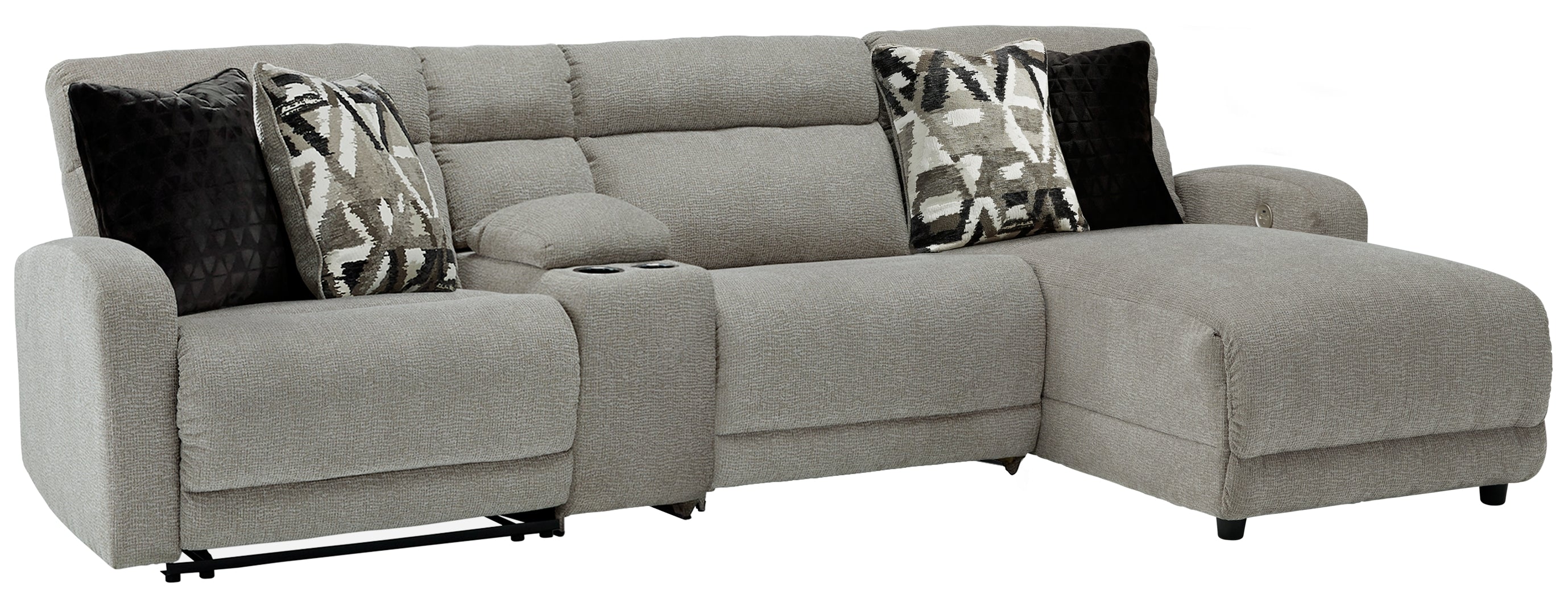 Homestyle Furniture - Ashley Furniture - Colleyville 4-Piece Power Reclining Sectional with Chaise - 4-Piece Power Reclining Sectional with Chaise - 54405S3